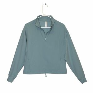 YOGALICIOUS CITYLITE HAILEY WOMENS MINT HALF ZIP WORKOUT JACKET SIZE MEDIUM